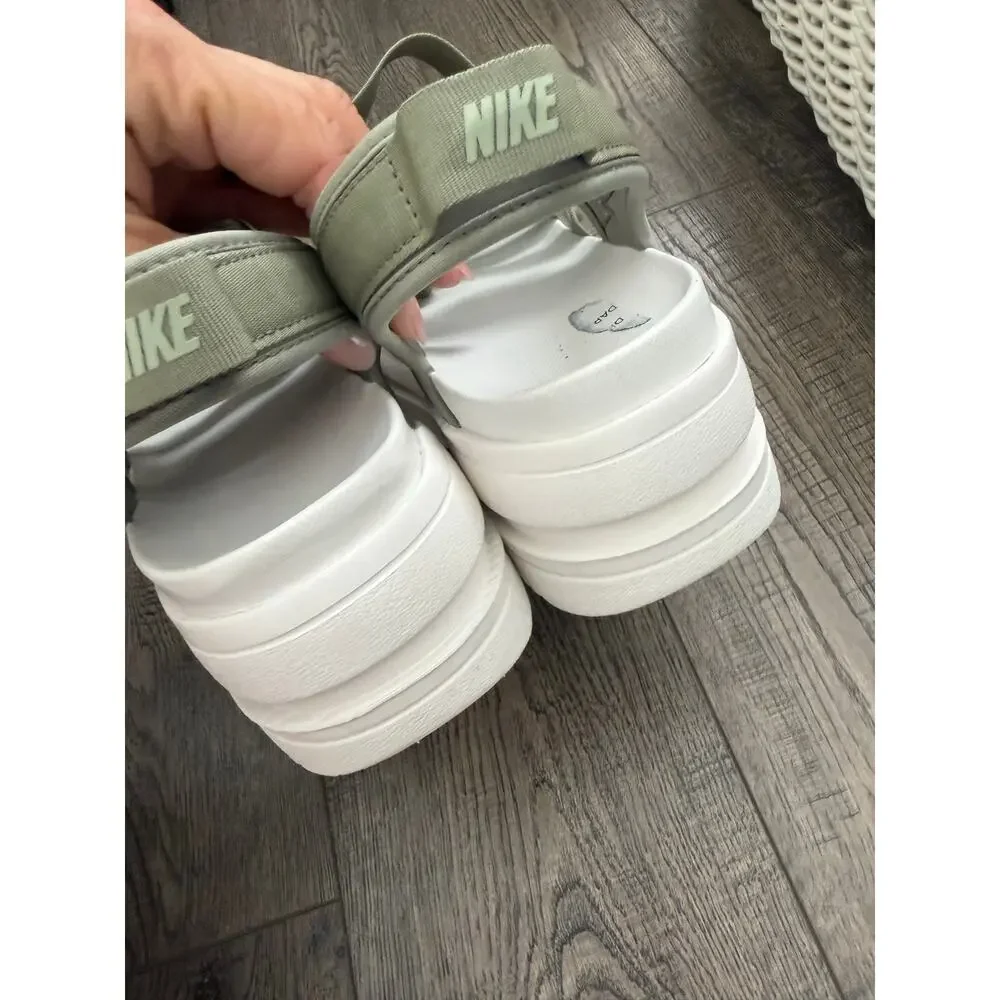 Nike Icon Classic Platform Sandal Size 11 Army/Jade Horizon Strappy DH0224-301